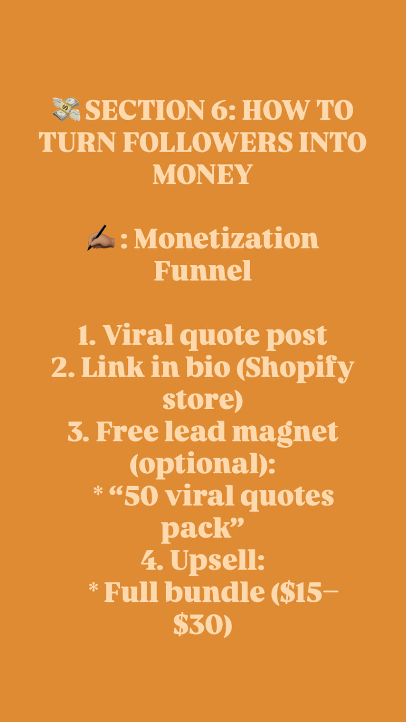 Quotes Page Monetization Journal
