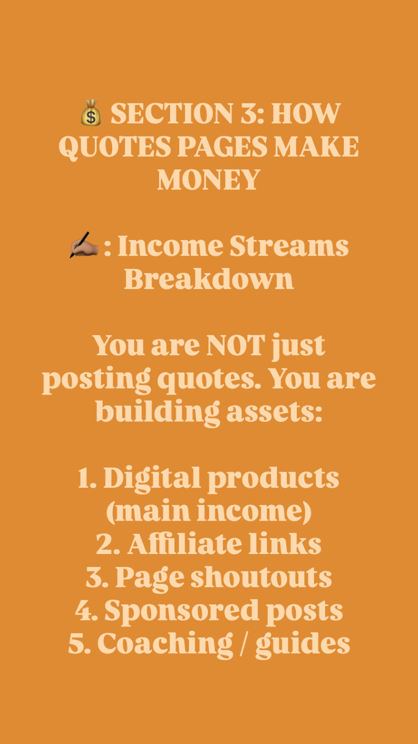 Quotes Page Monetization Journal