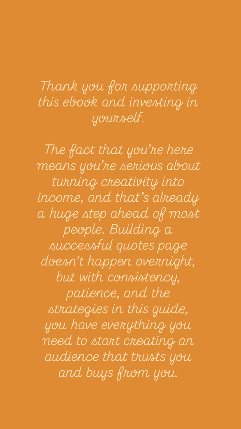 Quotes Page Monetization Journal