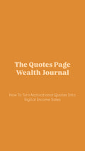 Quotes Page Monetization Journal