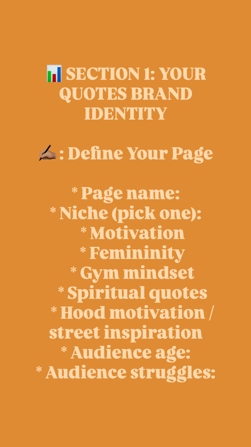 Quotes Page Monetization Journal